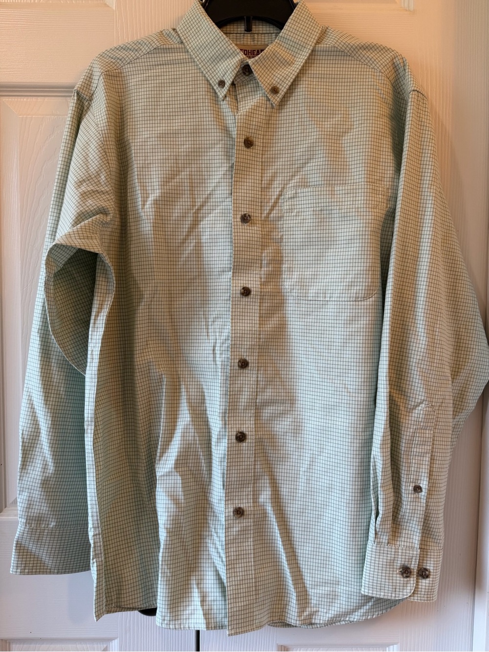 RedHead Mint Green Micro-Check Button-Down Shirt